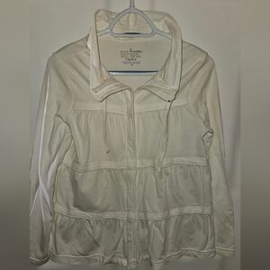 Neon Buddha white zipped jacket​​​​